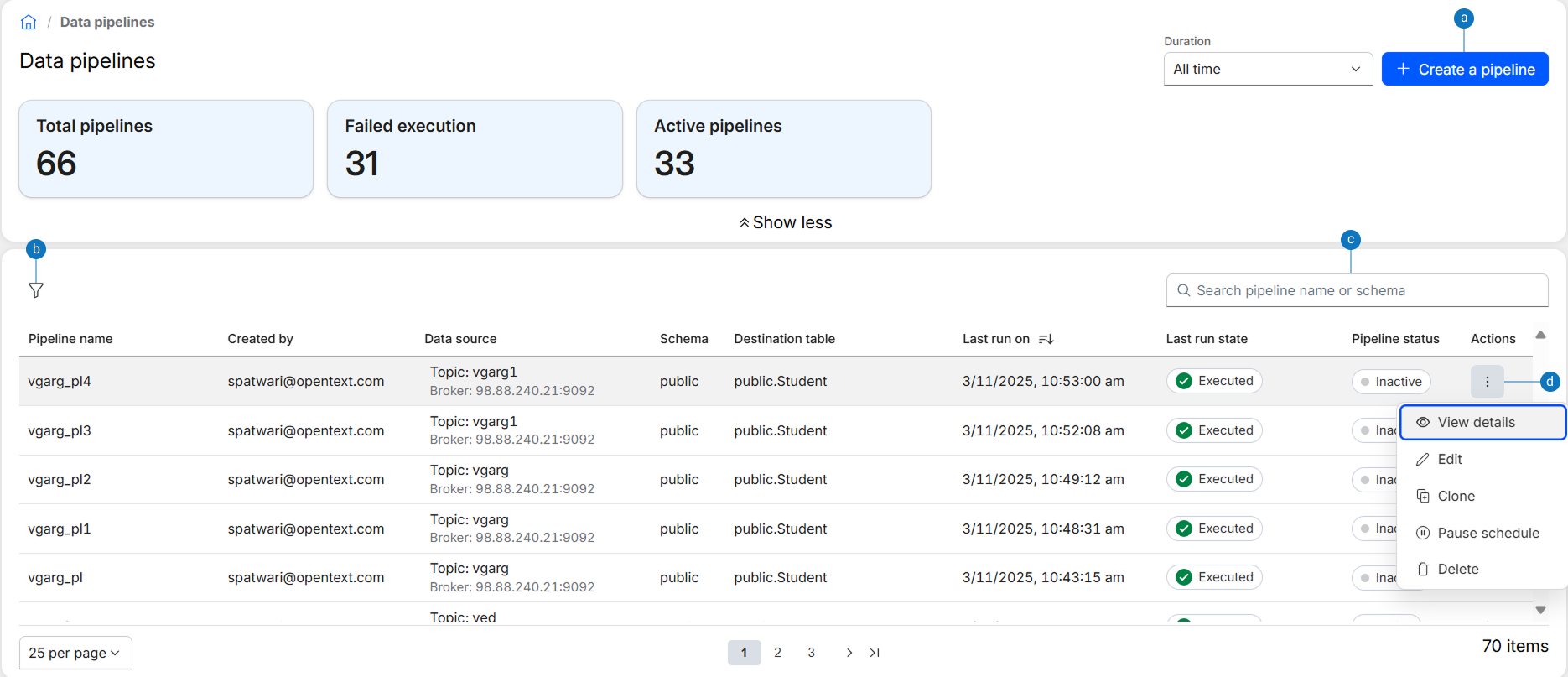 OTCAD user interface
