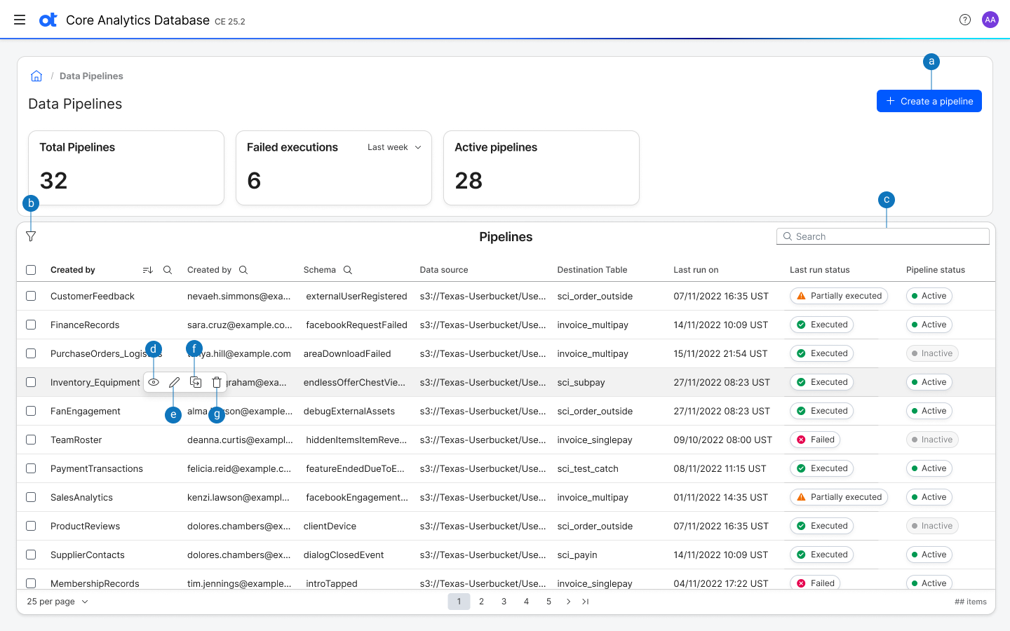 OTCAD user interface