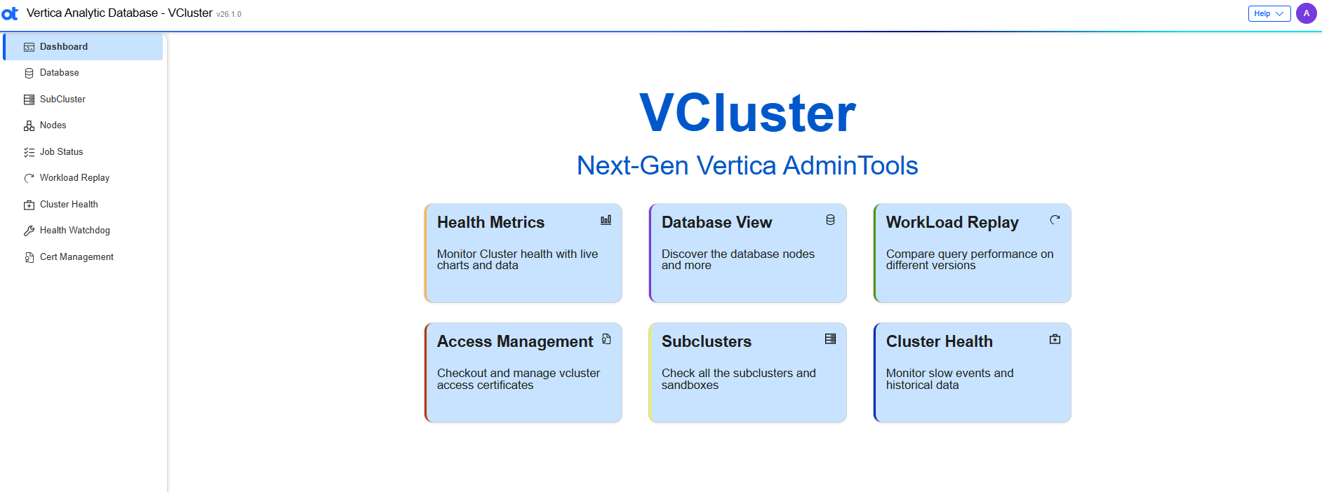 VCluster UI dashboard