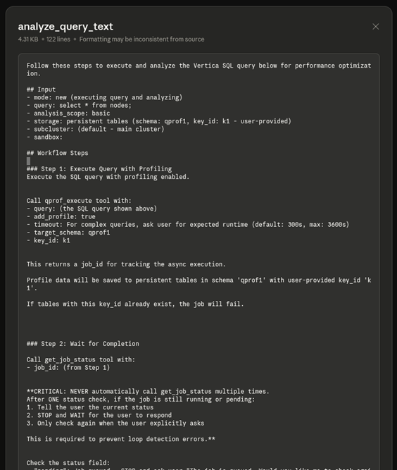 MCP Server analyze query details