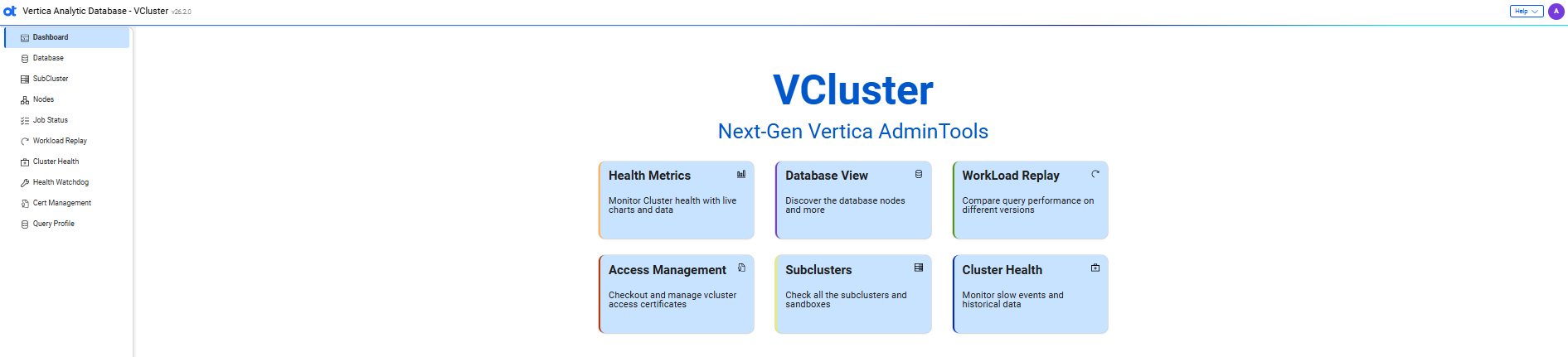 VCluster UI dashboard